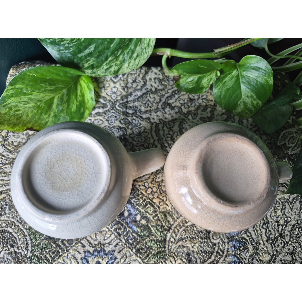 Vintage Niagara Falls Canada & Florida Souvenir Mug Set Crackle Glaze Ceramic - Picture 4 of 5